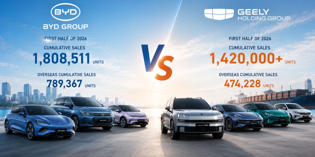 Geely’s Record First Half Sets Up a Global Showdown With BYD in China’s EV Race