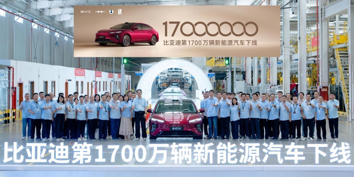 BYD Produces 17 Millionth New-Energy Vehicle as Overseas Sales Accelerate